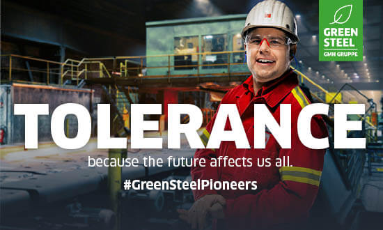 Tolerance beause the future affects us all | GMH Carrer | GreenSteelPioneers
